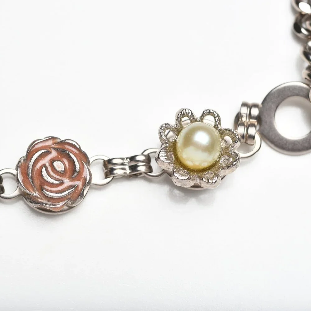 Vintage Chanel Logo Catwalk Chain Belt Floral 2005 NWOT - Picture 11 of 14